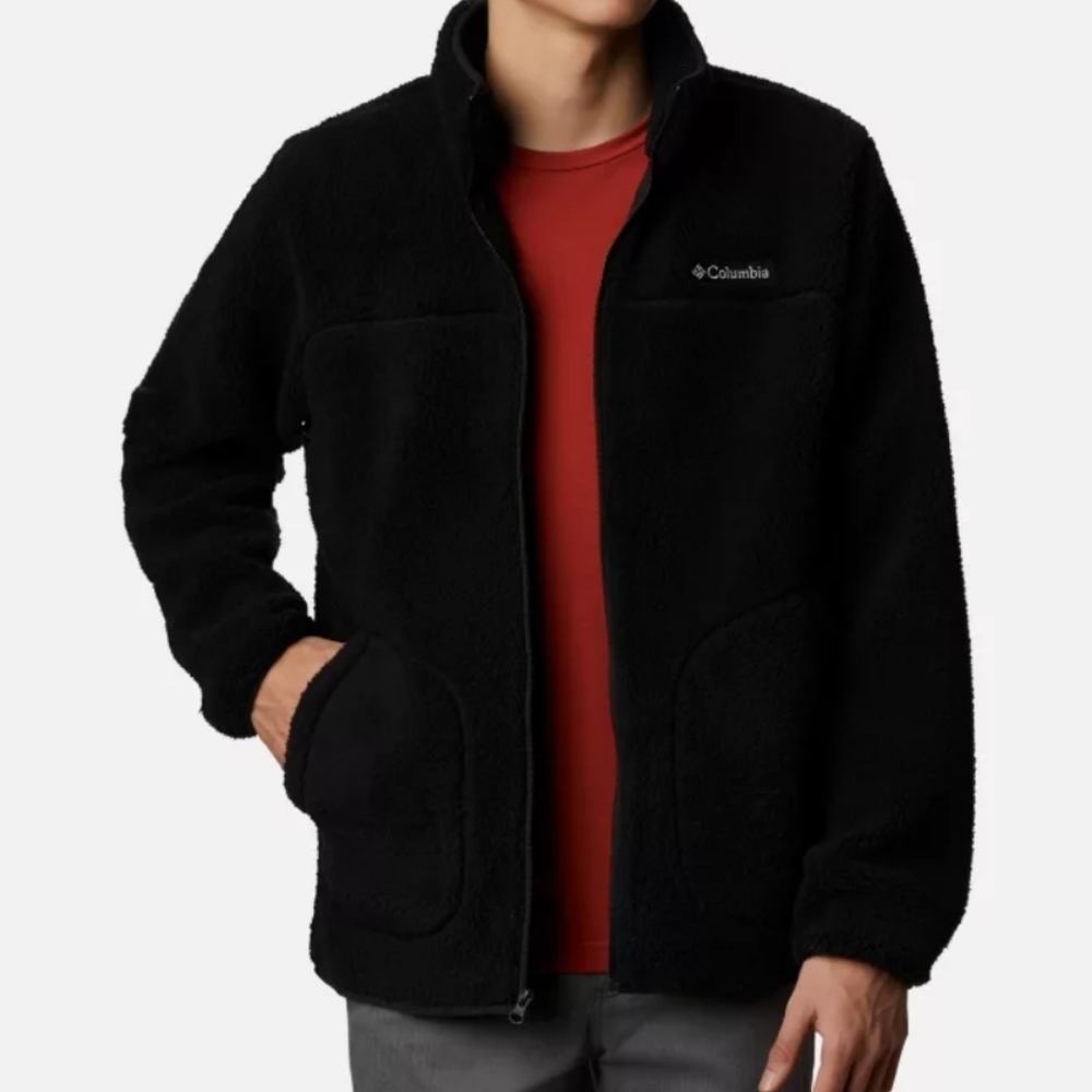 Men's XL Sherpa Fleece Full Zip Jacket